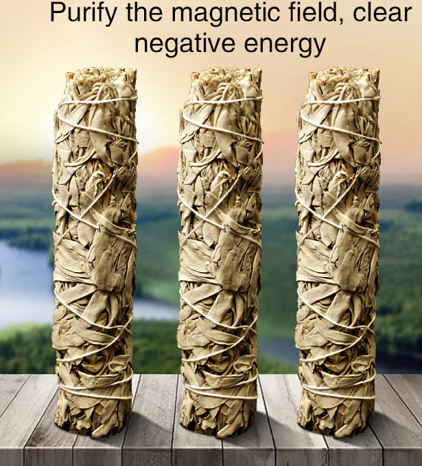 Natural White Sage Air Purifying Smudge Sticks (3 Bundles)
