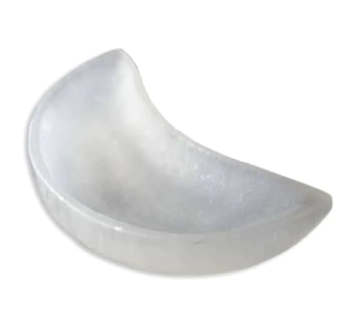 MINERALIST Collection Selenite Moon Bowl - Decorative Crystal Bowl Energy Cleansing for Home Chakra Selenite Healing Crystals - An Ideal Gift Option - 6